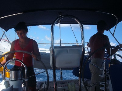 Raf and Roz manning the bridge... 