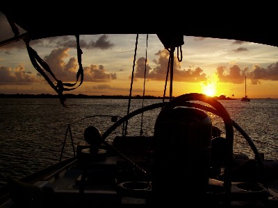 Our last sunset.