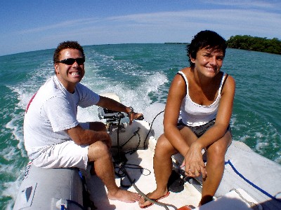 Dinghying our way into Punta Allen