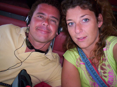 Mietsie and me before getting on the plane. 