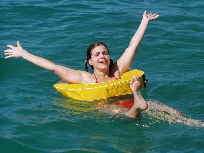 Lisa in distress.