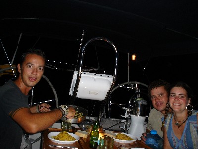 Our fancy paella dinner