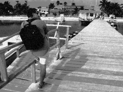 Waiting for the water taxi