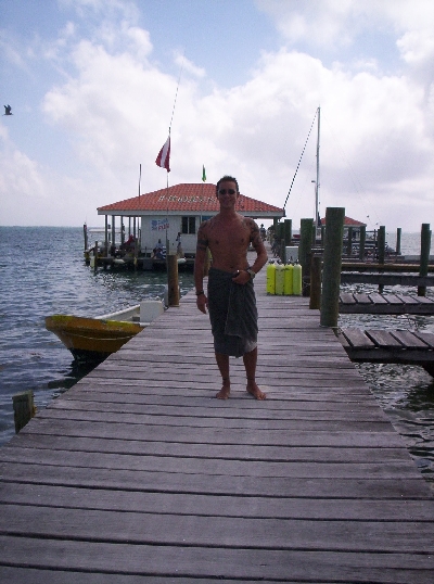 Raf, at the yacht club, getting ready for the pool Raf at the yacht club