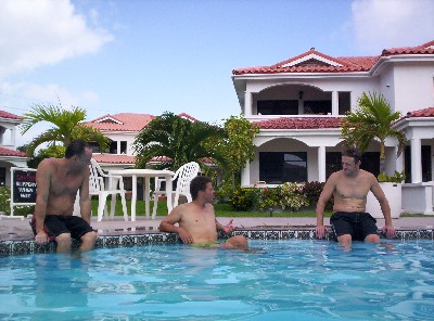 One of the benefits of docking at the yacht club was being able to use their pool, which we did pretty much every day, much to their chagrin, I'm sure. us at the pool.