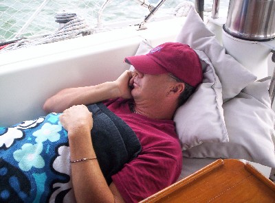 Eric recovering on Xmas day...