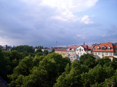 A shot of Berlin from Miriam's terrace.