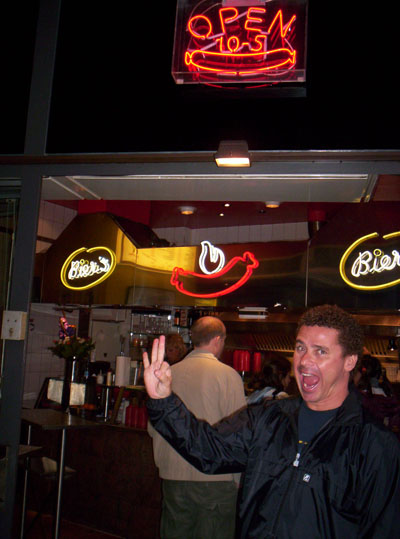 Me giving my seal of approval for currywurst!