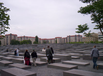 The Holocaust monument.