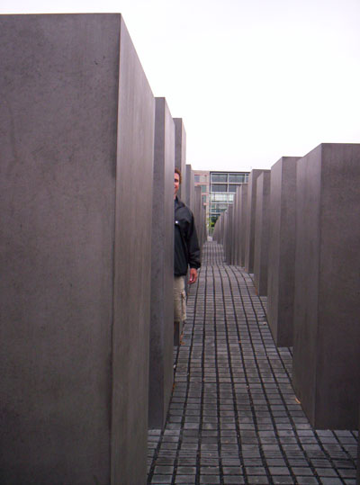 Me, walking through the Holocaust Monument