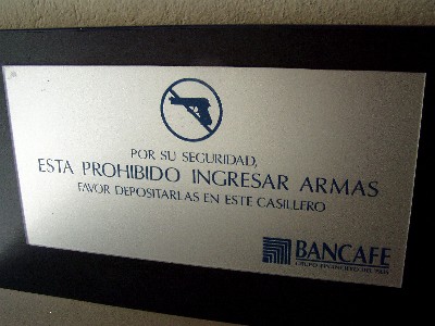 Bank sign