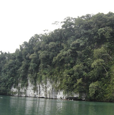 Towering cliffs