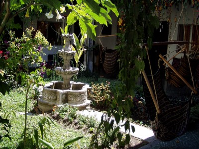 Patio of our hotel