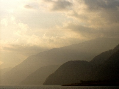 Mountains at sunset