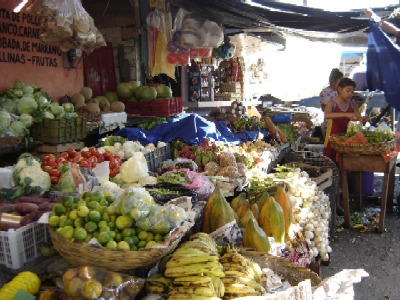 Produce vendor in Frontreras