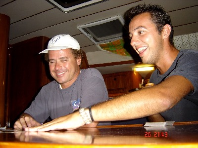 Raf and me during Jungle speed game