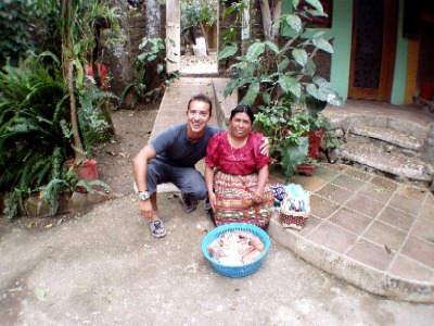 Raf and a local Maya lady