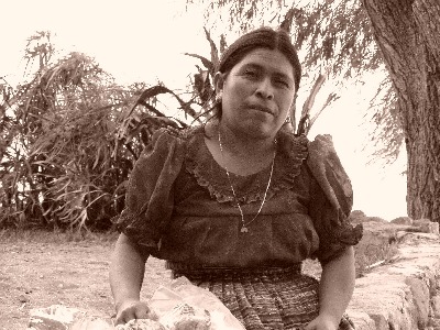 Local Maya lady... 