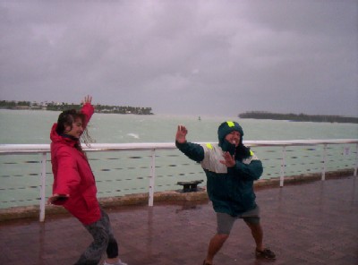 Mahi and I fighting the wind by Mallory Square, the winds were indeed a bit heavier on this side of the island.  Maybe 45-50 MPH Mahi and I fighting the wind by Mallory Square, the winds were indeed a bit heavier on this side of the island.  Maybe 45-50 MPH