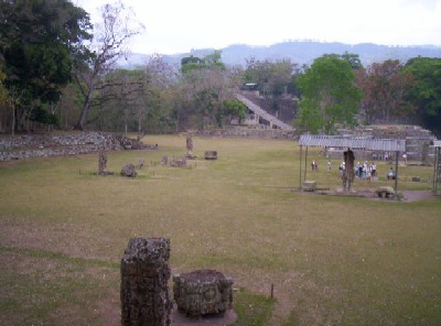 A shot the Grand Plaza from one of the raised temples