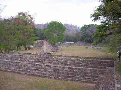 The courtyard at the Grand Plaza