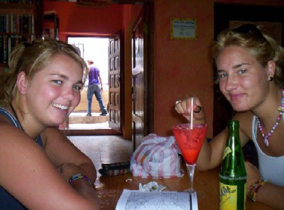 Lotte and Pauline after my visit to Copan's ruins