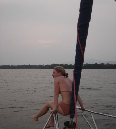 Saartje on the bow