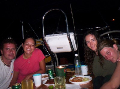 The arrival dinner at the marina with the Sea Cadets!