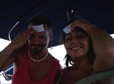 Monica and Norm, playing the 'famous' game