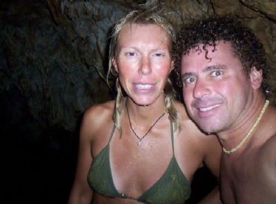 Here's Anne and me after a good couple hours' worth of swimming, snorkeling and exploring. It was a great afternoon, well worth the effort of getting there. Here's me and Ann