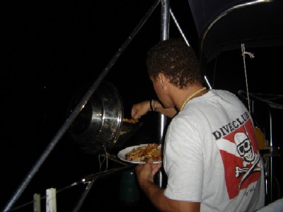 Me cooking up some shrimp